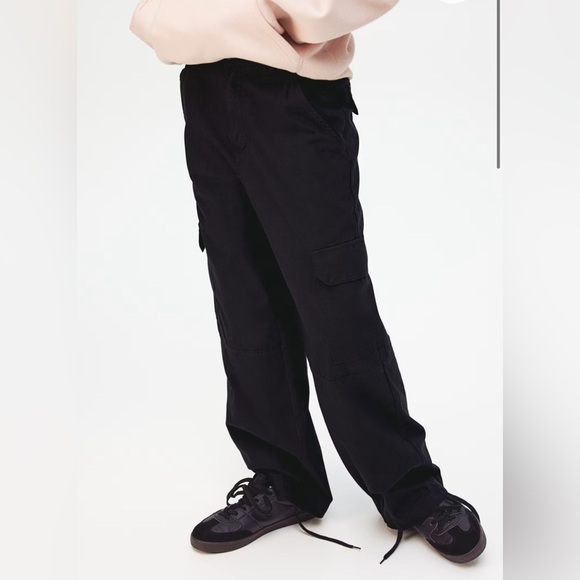 H&M WIDE-LEG CARGO PANTS - Picture 1 of 4